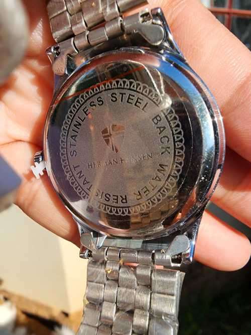 HERMAN HANSEN NORWAY HIS AND HER COUPLES WATCH SET WORKING AS NEW